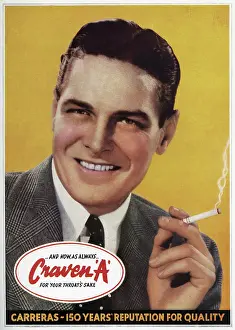 Brylcreem: Advert for Craven a cigarettes 1946