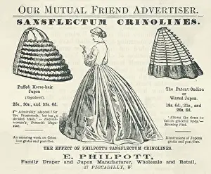 Crinolines: Advert for Crinoline 1864