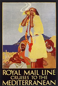 Cruises: Advertisement for cruises to the Mediterranean