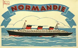 Normandie: Advertisement for cruises on the Normandie