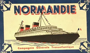 Anchors: Advertisement for cruises on the Normandie
