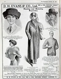 Requisites: Advert, D H Evans & Co Ltd, Hunting and Motoring Requisites