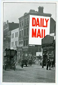 Lettering: Advertisement for the Daily Mail newspaper
