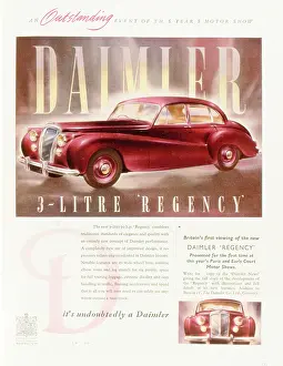 Horsepower: Advertisement for Daimler car
