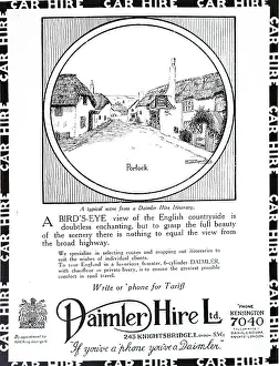 Daimler: An advertisement for Daimler car hire
