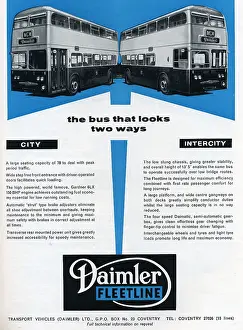 Double Decker: Advertisement for Daimler Fleetline buses, 1960s