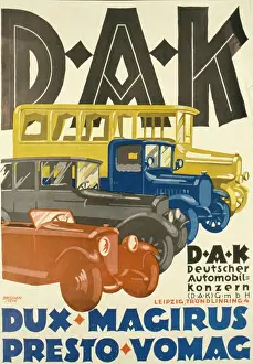 Automobil: Advertisement for DAK motor vehicles
