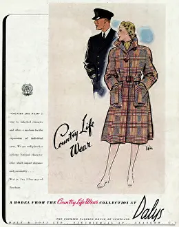 Tailored: Advert for Dalys coats 1940