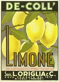 Torino: Advertisement for De-Coll lemon juice