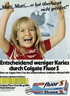 Happyness: advertising, dental hygiene, Colgate Fluor S