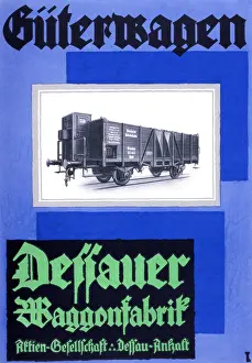 Dessau: advertising, Dessauer Waggonfabrik AG (Dessau