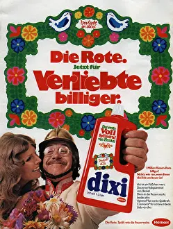 Detergents: advertising, detergents, Dixi dish detergent
