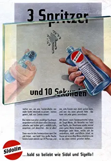 Detergents: advertising, detergents, Sidolin, advertisement