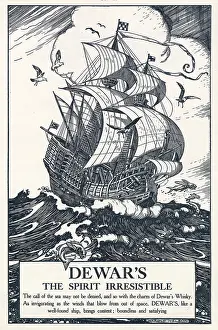 Sails: Advert for Dewar's Whisky 1924