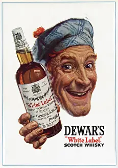 Bottles: Advert for Dewar's White Label Scotch whisky 1951