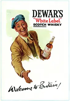Dewars: Advertisement for Dewar's White Label Scotch Whisky