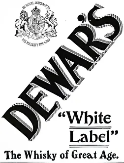 Dewars: An advertisement for Dewar's White Label Whisky