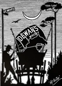Dewars: An advertisement for Dewar's White Label Whisky