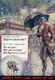 Repellent: Advert for Dewar's White Whisky 1936
