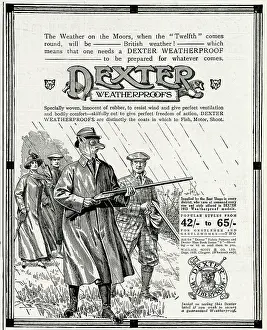 Weatherproof: Advert for Dexter Weatherproofs 1913