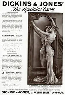 Dickins: Advert for Dickins & Jones corsets 1909