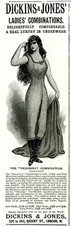 Combinations: Advert, Dickins & Jones, Ladies Combinations