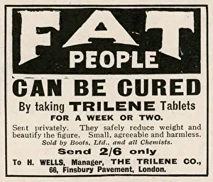 Slimming: Advertisement for diet pills