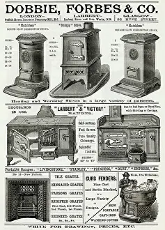 Ranges: Advert for Dobble, Forbes & Co stoves and ranges 1888