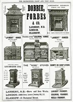 Slow: Advert for Dobble, Forbes & Co stoves and ranges 1889