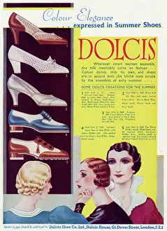 Dolcis: Advert for Dolcis shoes 1933