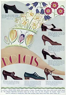 Sensible: Advert for Dolcis shoes 1936