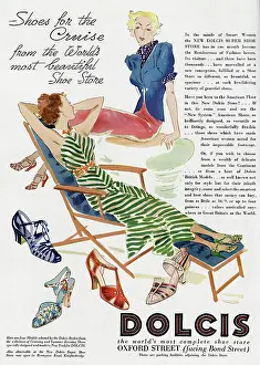 Heeled: Advert for Dolcis shoes 1936