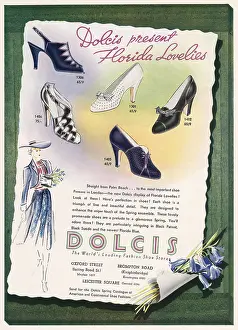 Coloures: Advert for Dolcis shoes 1938