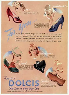 Sensible: Advert for Dolcis shoes 1941