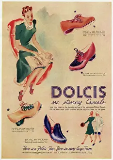 Sensible: Advert for Dolcis shoes 1942