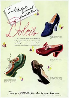 Sensible: Advert for Dolcis shoes 1942
