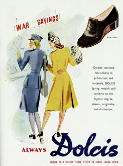 Sensible: Advert for Dolcis shoes 1943