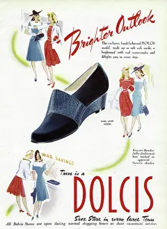 Sensible: Advert for Dolcis shoes 1944