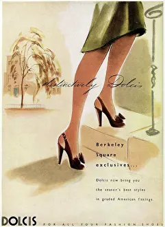 Slingbacks: Advert for Dolcis shoes 1947