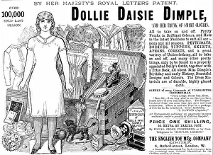 Wardrobe: Advertisement for doll and her wardrobe