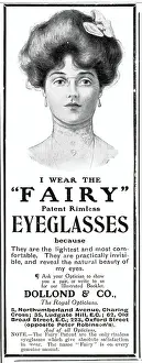 Specs: Advert for Dolland & Co rimless spectacles 1907