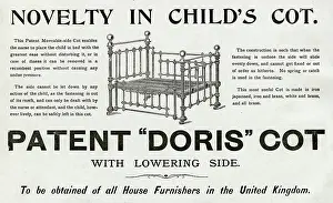 Lowering: Advert for Doris, child's cots 1894