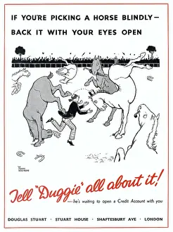 Slogan: Advert for Douglas Stuart - Tell Duggie all about it! 1936