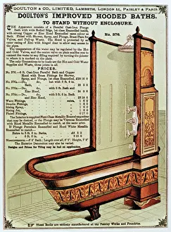 Lambeth: Advert, Doulton's improved hooded baths