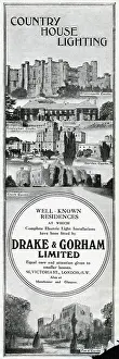 Chirk: Advert for Drake & Gorham electric lighting 1914