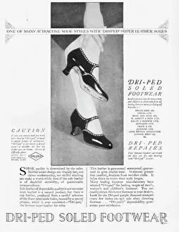 Soles: Advert for Dri-ped soled footwear, 1925
