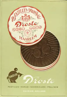 Haarlem: Advertisement for Droste chocolate pastilles