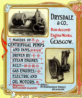 Pumps: Advert, Drysdale & Co, Manufacturers, Glasgow