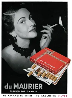 Unseen: Advert for Du Maurier cigarettes 1951