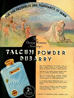 Pale: Advert, Dubarry Talcum Powder